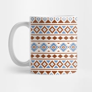 Aztec Essence Pattern II Blue Rust Cream Mug